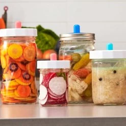Masontops Complete At Home Wide Mouth Fermentation Kit 8 Masontops Complete At Home Wide Mouth Fermentation Kit -Kitchen Serie Store MJ0001MasontopsCompleteAtHomeWideMouthFermentationKitLife2