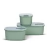 Mepal 3 Piece Easyclip Storage Box Set, Nordic Sage -Kitchen Serie Store MQ0003Mepal3PieceEasyclipStorageBoxSet NordicSage