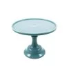 Mosser Glass Georgia Blue Milk Glass Cake Stand 10"