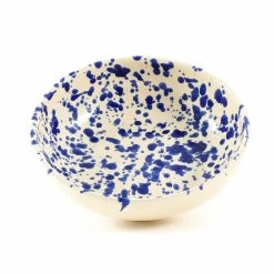 Puglia Blue Splatter Bowl 19cm -Kitchen Serie Store NC0013 PugliaBowl19cmBlue