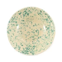 Puglia Aquamarine Splatter Large Salad Bowl 28cm -Kitchen Serie Store NC0049 PugliaAquamarineSplatterLargeSaladBowl28cm