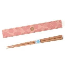 Takenaka Wooden Chopsticks In Pink Case