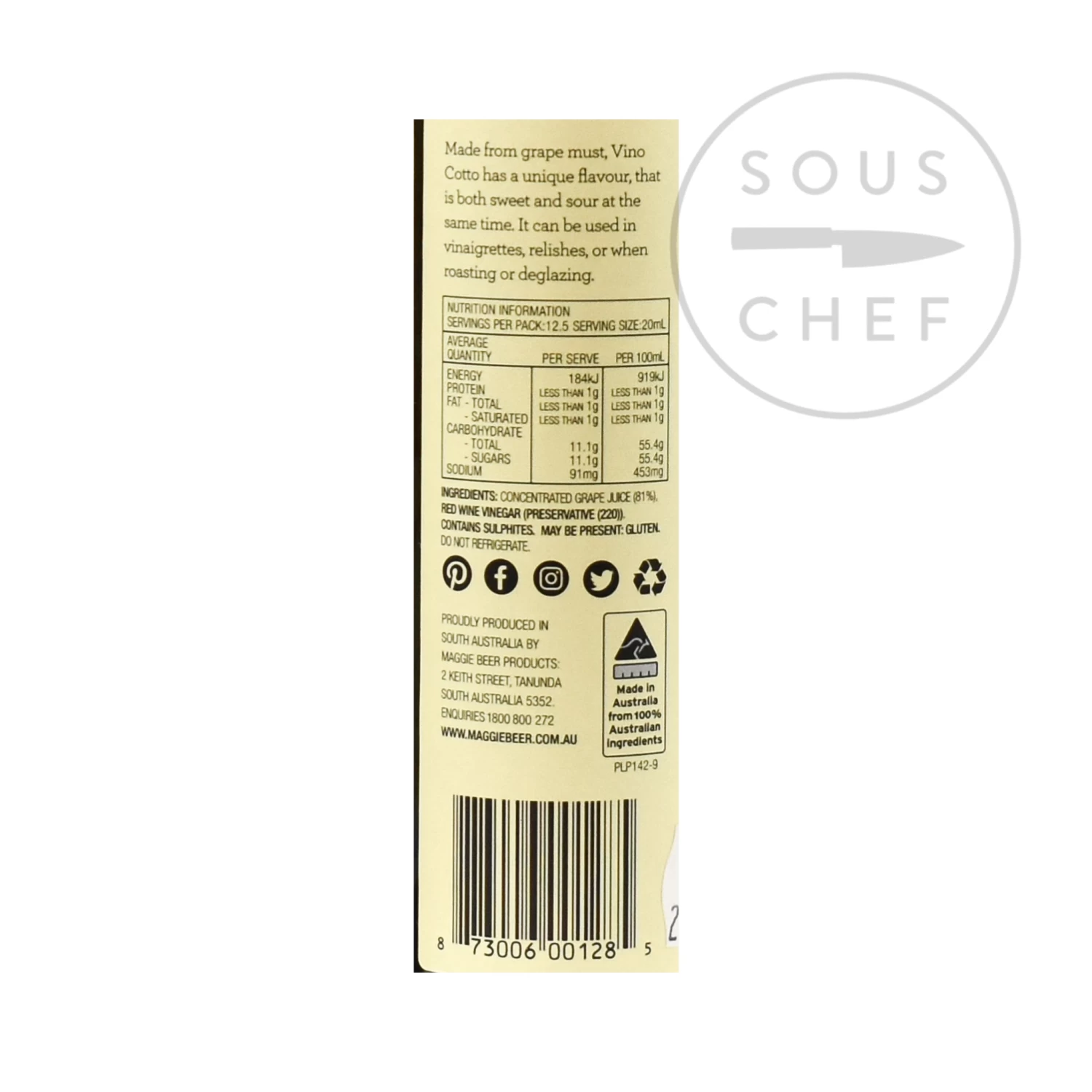 Maggie Beer's Vino Cotto 250ml 4 Maggie Beer's Vino Cotto 250ml - Image 2