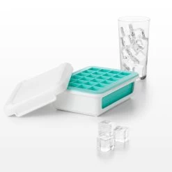 Oxo Covered Silicone Cocktail Ice Cube Tray -Kitchen Serie Store OX0076 OxoCoveredSiliconeCocktailIceCubeTray LS