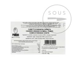 Pariani Candied Orange In Small Cubes 1kg -Kitchen Serie Store PA0170 ParianiCandiedOrangeInSmallCubes1kg BoP