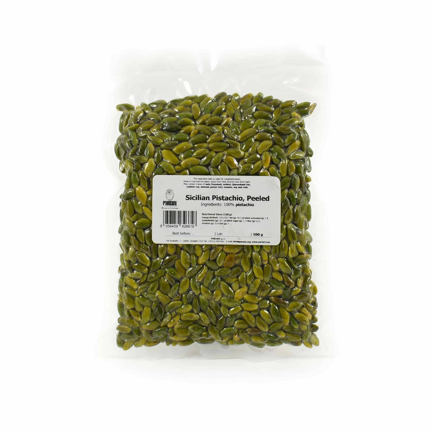 Pariani Sicilian Pistachio Peeled 500g 3 Pariani Sicilian Pistachio Peeled 500g