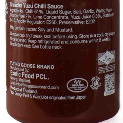 Flying Goose Sriracha Box Set, 4 X 200ml -Kitchen Serie Store SI0108FlyingGooseSriracha4Pack4x200mlYuzuIngredients