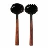 Sarah Petherick Black Horn And Wood Salad Servers Set -Kitchen Serie Store SP0002SarahPetherickBlackHornandWoodSaladServersSet