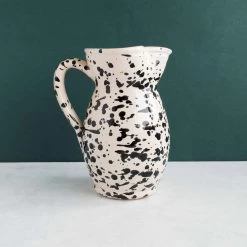 Puglia Black Splatter Ceramic Pitcher -Kitchen Serie Store ShopifyProduct 2040px 0019 PugliaPitcher lifestyle NC0016