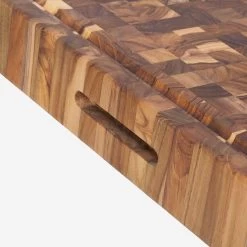 Teakhaus End Grain Butcher Block Carving Board, Extra Thick -Kitchen Serie Store TK0006TeakhausEndGrainButcherBlockCarvingBoard ExtraThick2