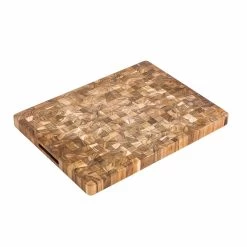 Teakhaus End Grain Butcher Block Rectangular Cutting Board, Medium