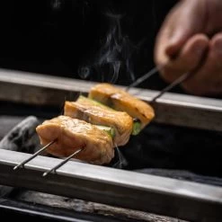 Stainless Steel BBQ Skewers In Case, 20 Pieces -Kitchen Serie Store YU0005StainlessSteelBBQSkewersinCase 20pieces3