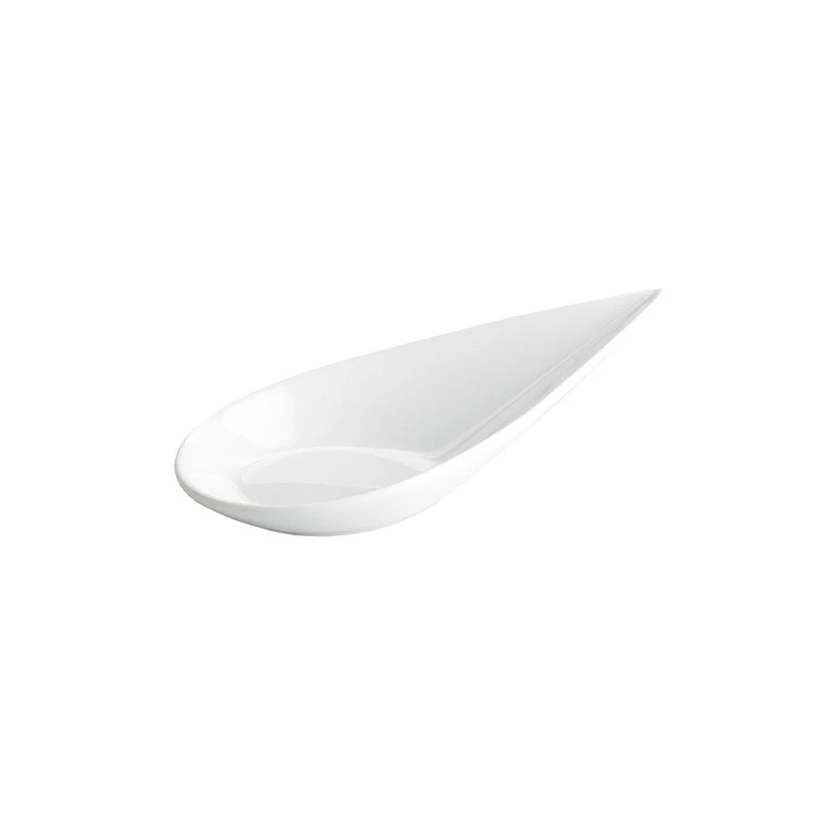12 X Small Porcelain Tear Drop Canape Spoon 4 12 X Small Porcelain Tear Drop Canape Spoon - Image 2