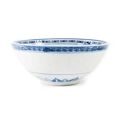 Blue Rice Pattern Serving Bowl 20.3cm