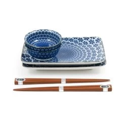 Blue Star Sushi Serving Set -Kitchen Serie Store blue star sushi swerving set side