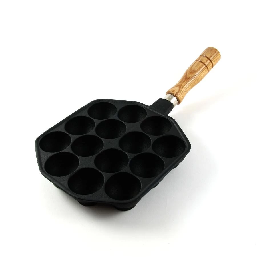 Cast Iron Takoyaki Pan 18cm Dia 4 Cast Iron Takoyaki Pan 18cm Dia - Image 2