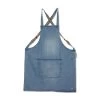 Dutchdeluxes Denim Suspender Apron In Blue