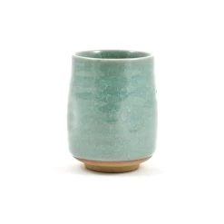 Large Duck Egg Blue Glaze Tea Cup