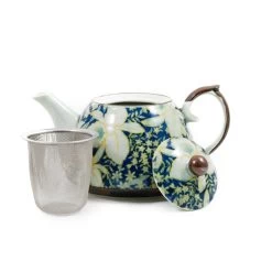 Suisen Blue Japanese Teapot -Kitchen Serie Store suisen blue japanese teapot lid